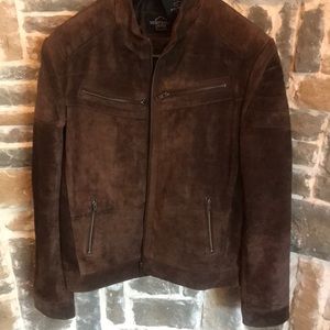 Suede biker jacket- brown BNWT